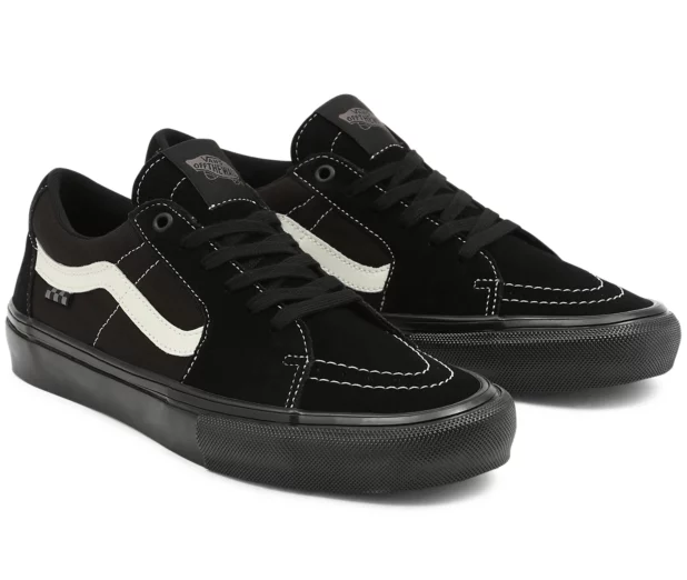 Vans SK8-Low Pro Shoes (Black / Marshmallow) — Albe's BMX