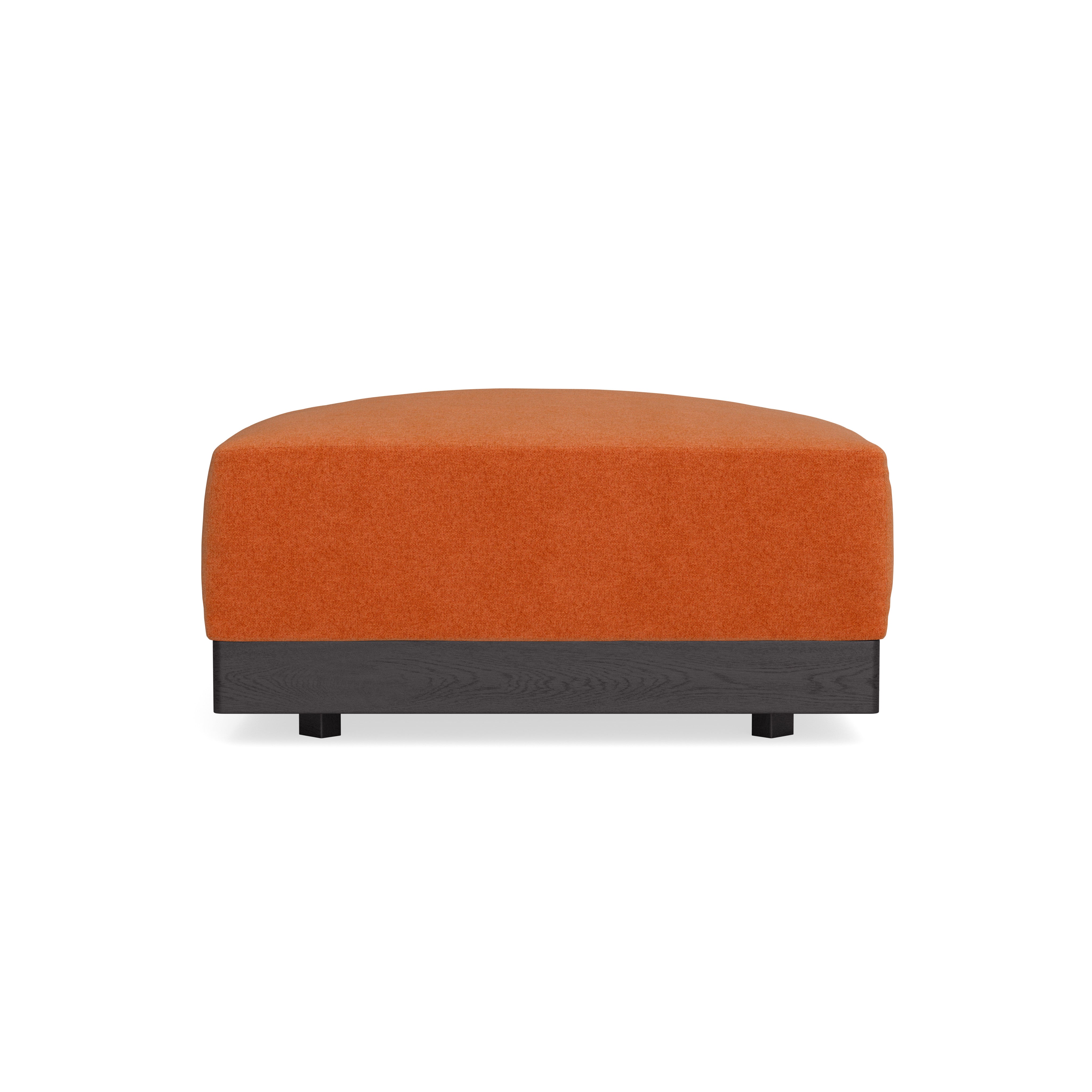 Modular Bondi Black Ottoman in Terracotta | Classic Blend - Inside Weather product image