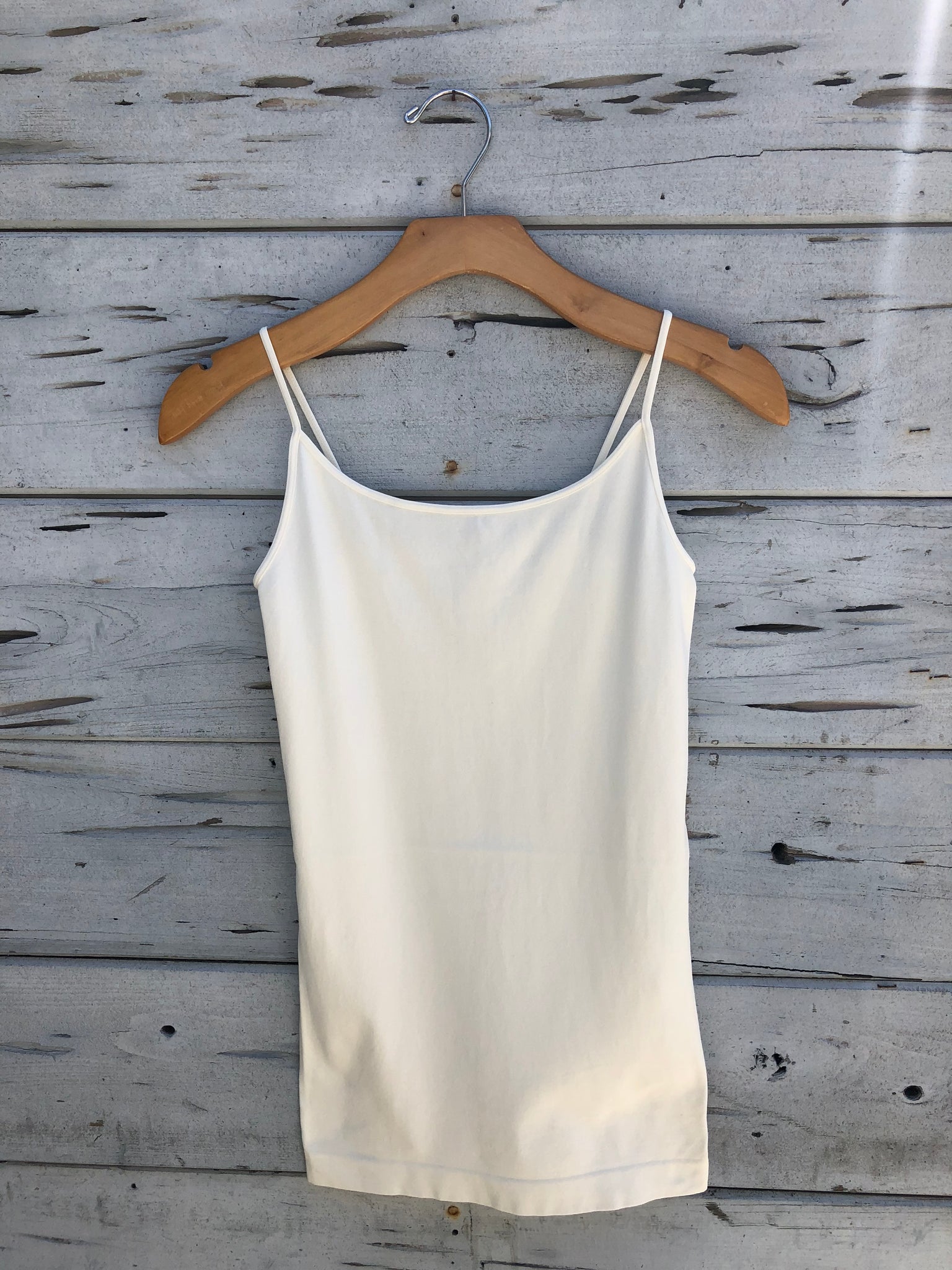 light gray camisole