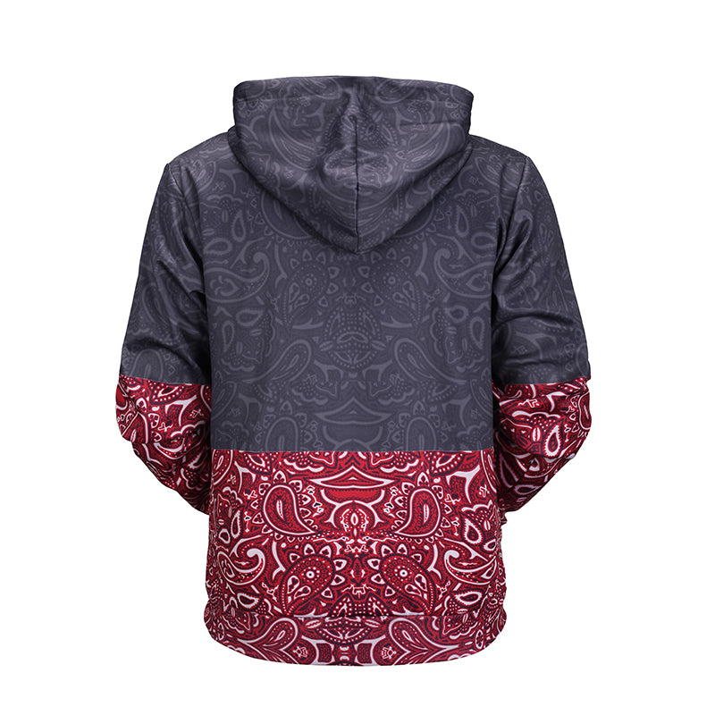 bandana print hoodie