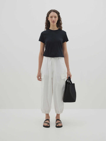 PLEAT FRONT LINEN PANT- BLACK, BASSIKE