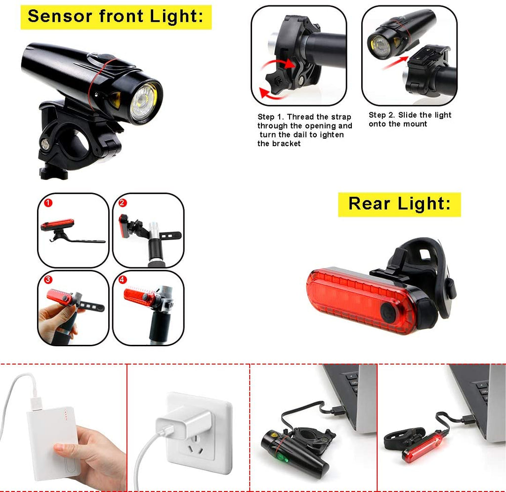 usb smart sensor headlights