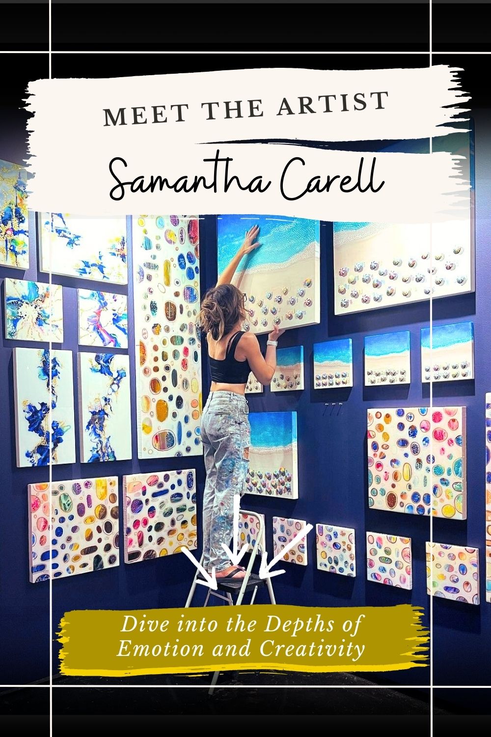 pinterest, samantha carell, abstract art, learn about the artist