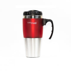 Thermos THERMOcafe Double Wall Travel Mug Red Trim - 450ml