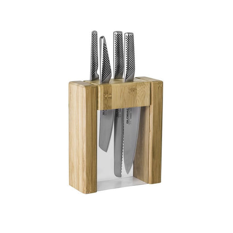 Global Teikoku 5 Piece Knife Block Set | Matchbox