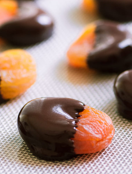 Dark Chocolate Dipped Apricot Lollies | Recipes | Matchbox