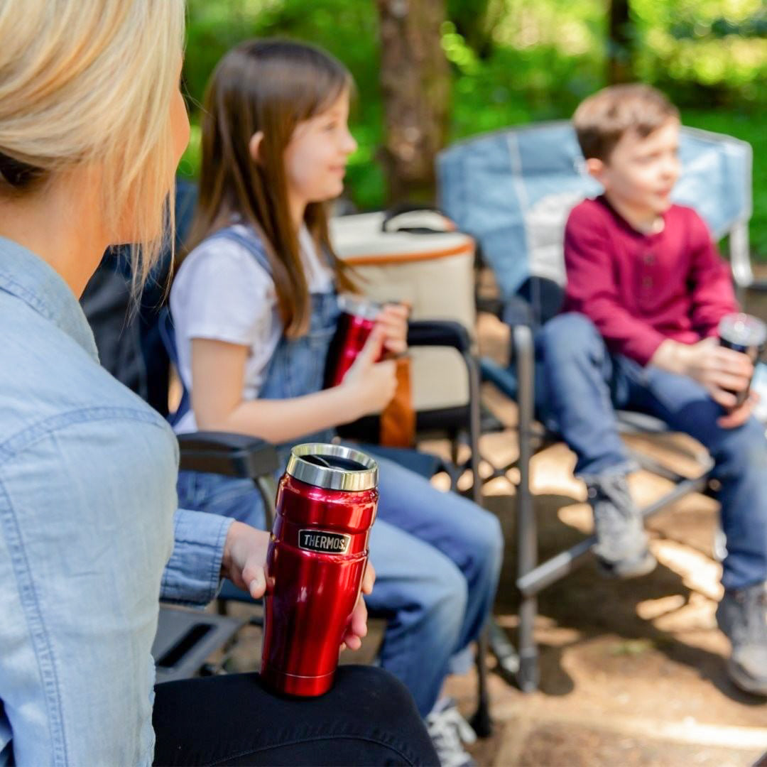 Thermos stainless steel bottle for weekend family trip