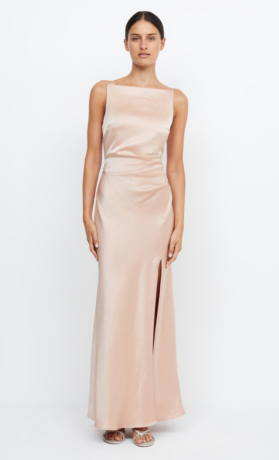 INDI HALTER MAXI DRESS - CANDY PINK – BEC + BRIDGE AU