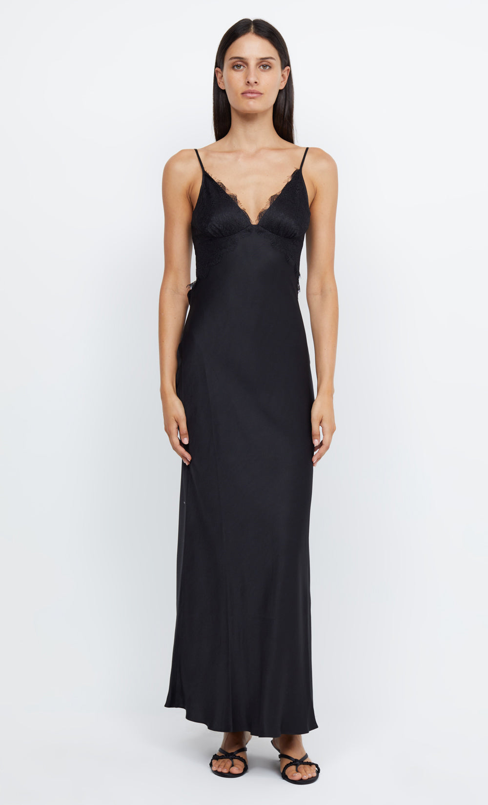 EMERY LACE MAXI DRESS - BLACK/BLACK – BEC + BRIDGE US