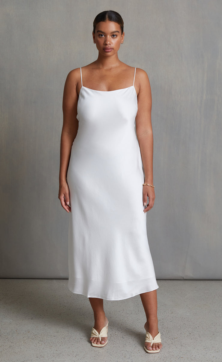 midi dress ivory