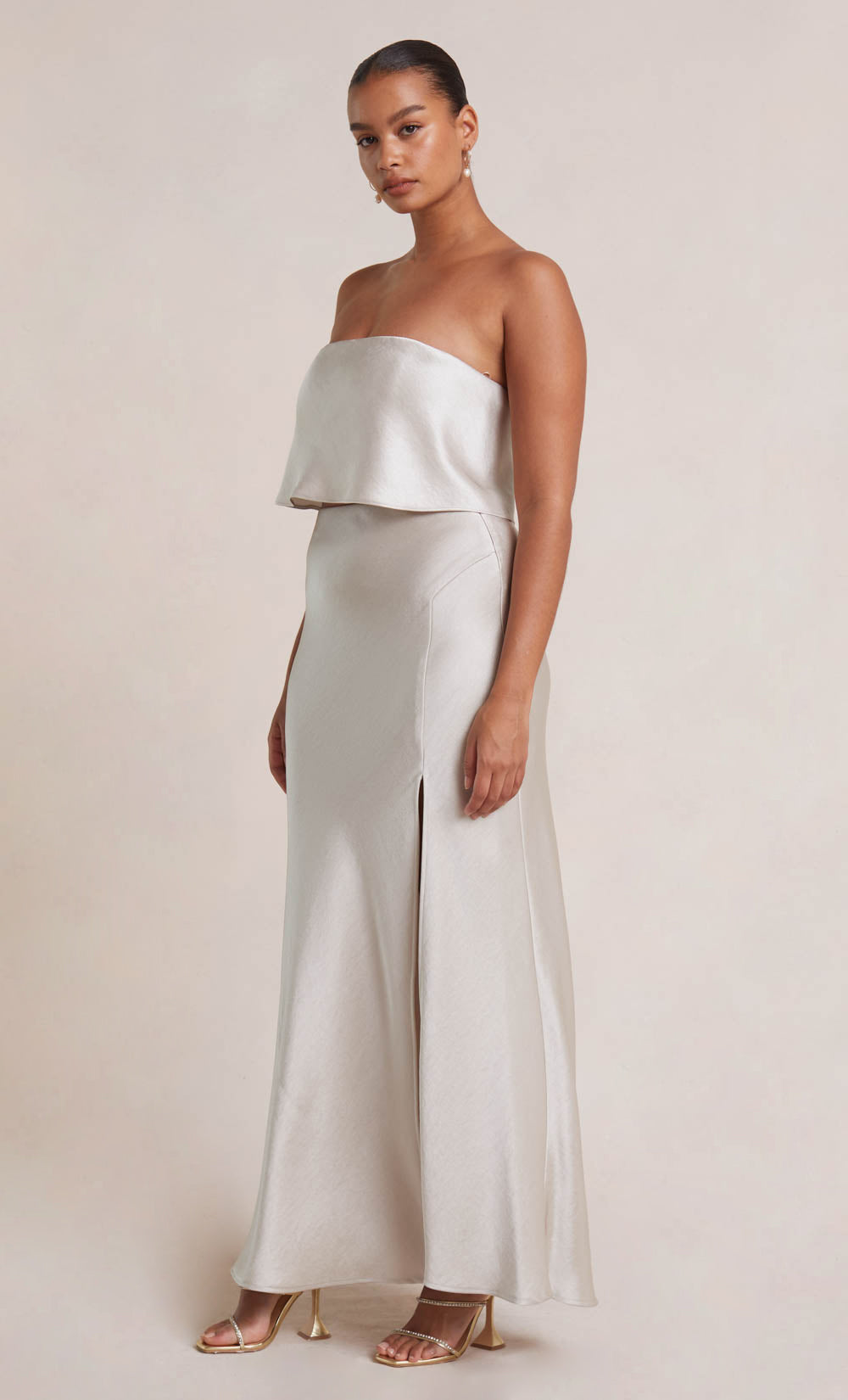 THE DREAMER STRAPLESS DRESS - IVORY – BEC + BRIDGE US