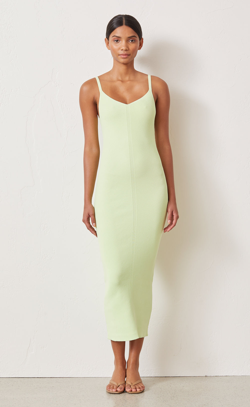 lime midi dress