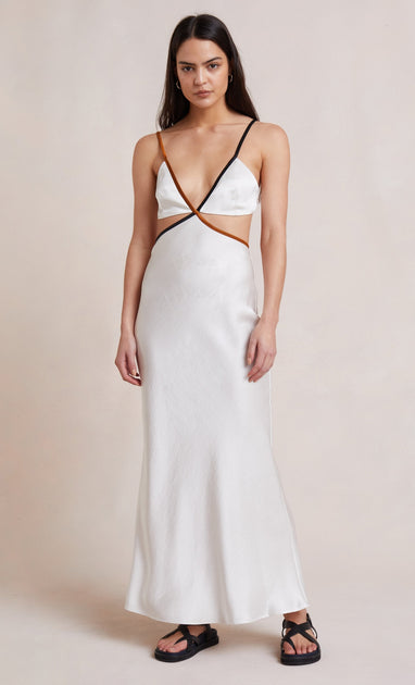 TOI ET MOI MIDI DRESS - IVORY – BEC + BRIDGE