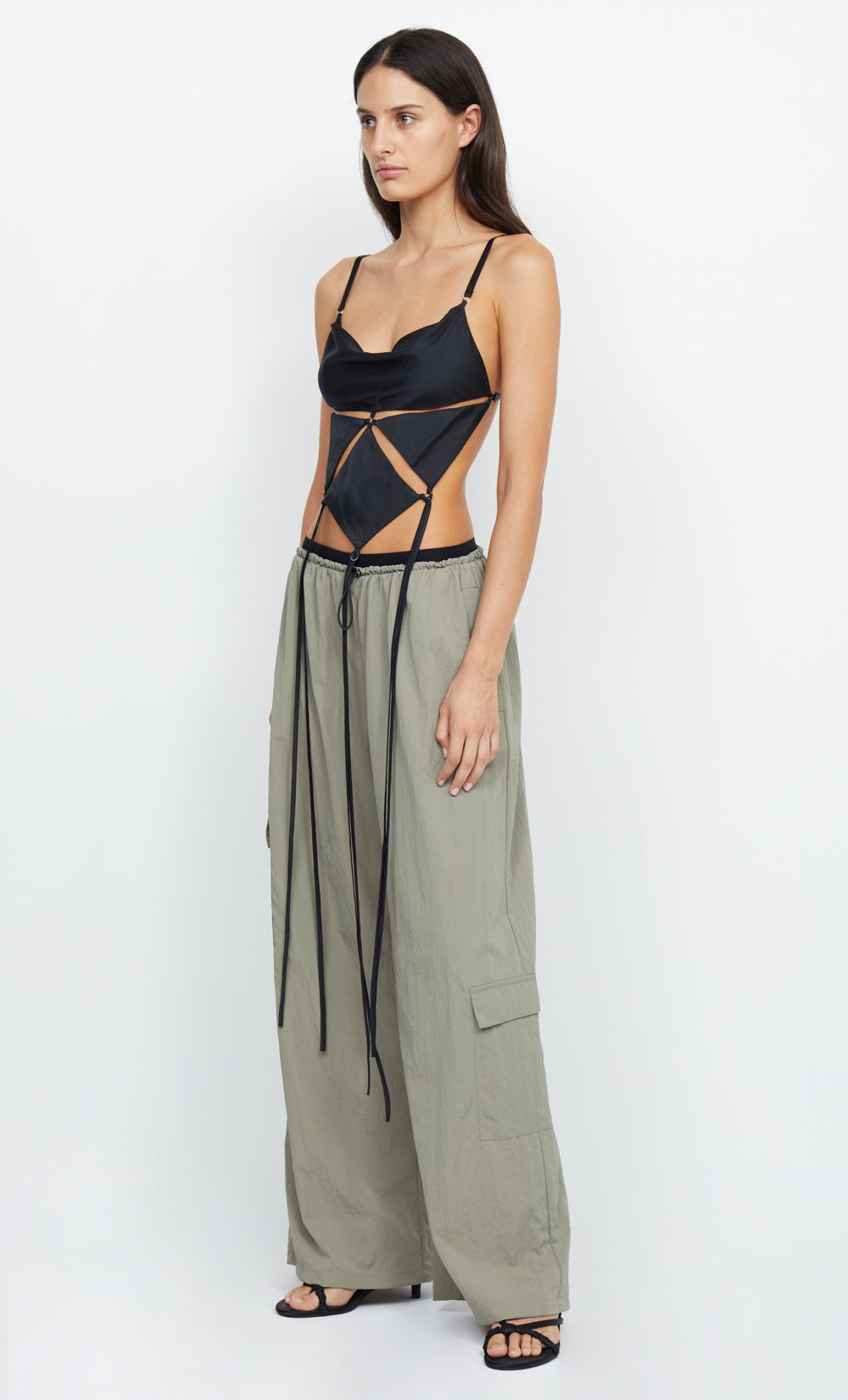 ADRIANNA DRAWSTRING PANT - SAGE – BEC + BRIDGE US