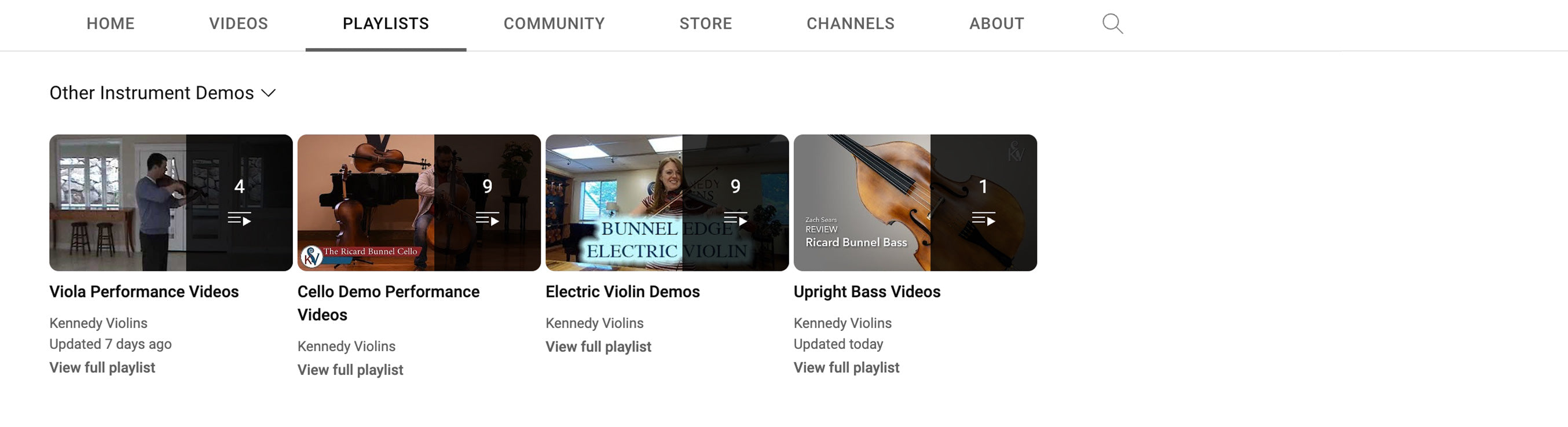Other Instrument Demos — Viola, Cello, Electric Violin, Upright bass