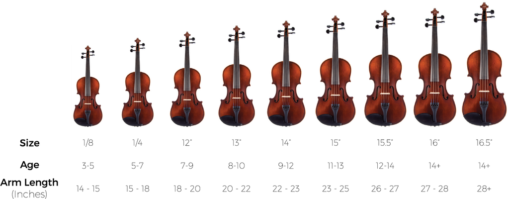 Violin Size Chart By Height
