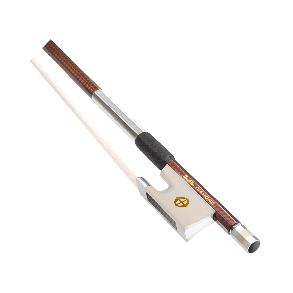 CodaBow- CodaBow Diamond GX (Gold Level) Violin Bow with Xebony Alabaster  Frog