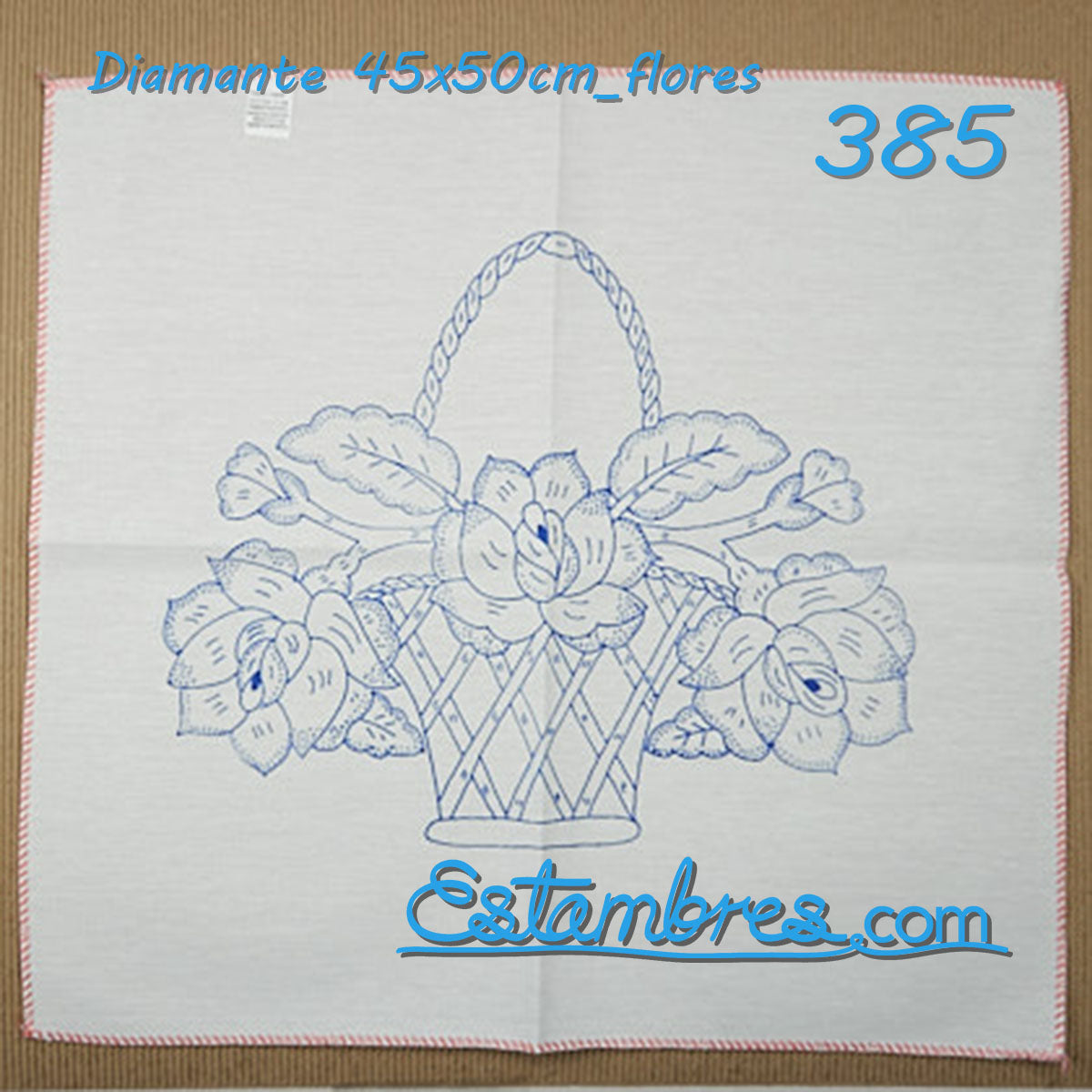 Flower Basket Embroidery Fabric Tea Cloth Manta Servilletero Servilleta  Bordar