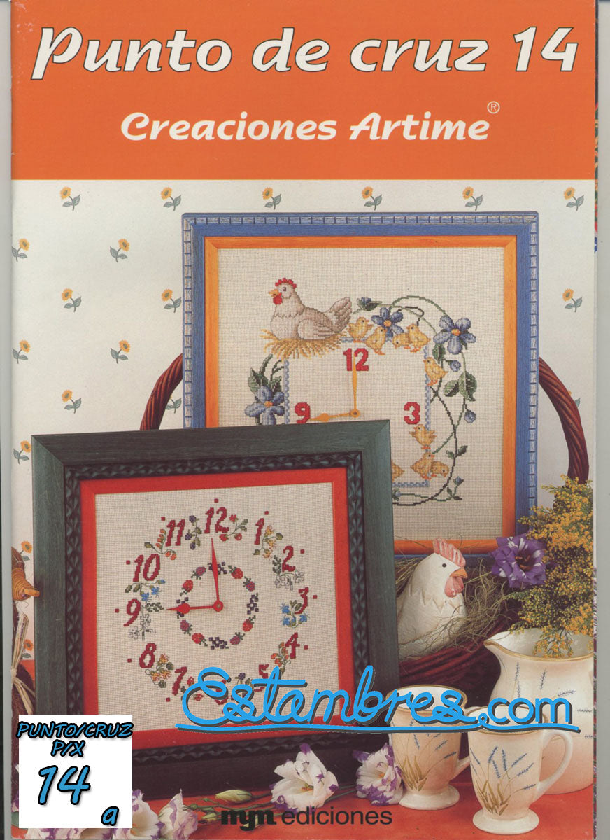 Revista. Cuadros en punto de cruz nº 15 con patrones. Creaciones Artime.