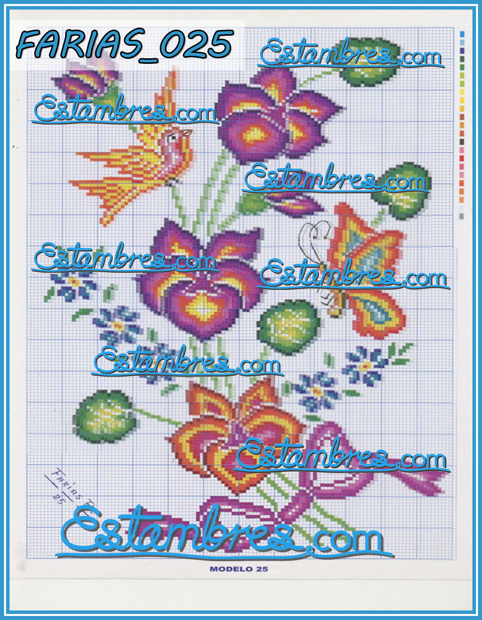 Farias Acordeon Book [29-52] - 2 of 2 - Embroidery Pattern, Crewel Stitch  Embro