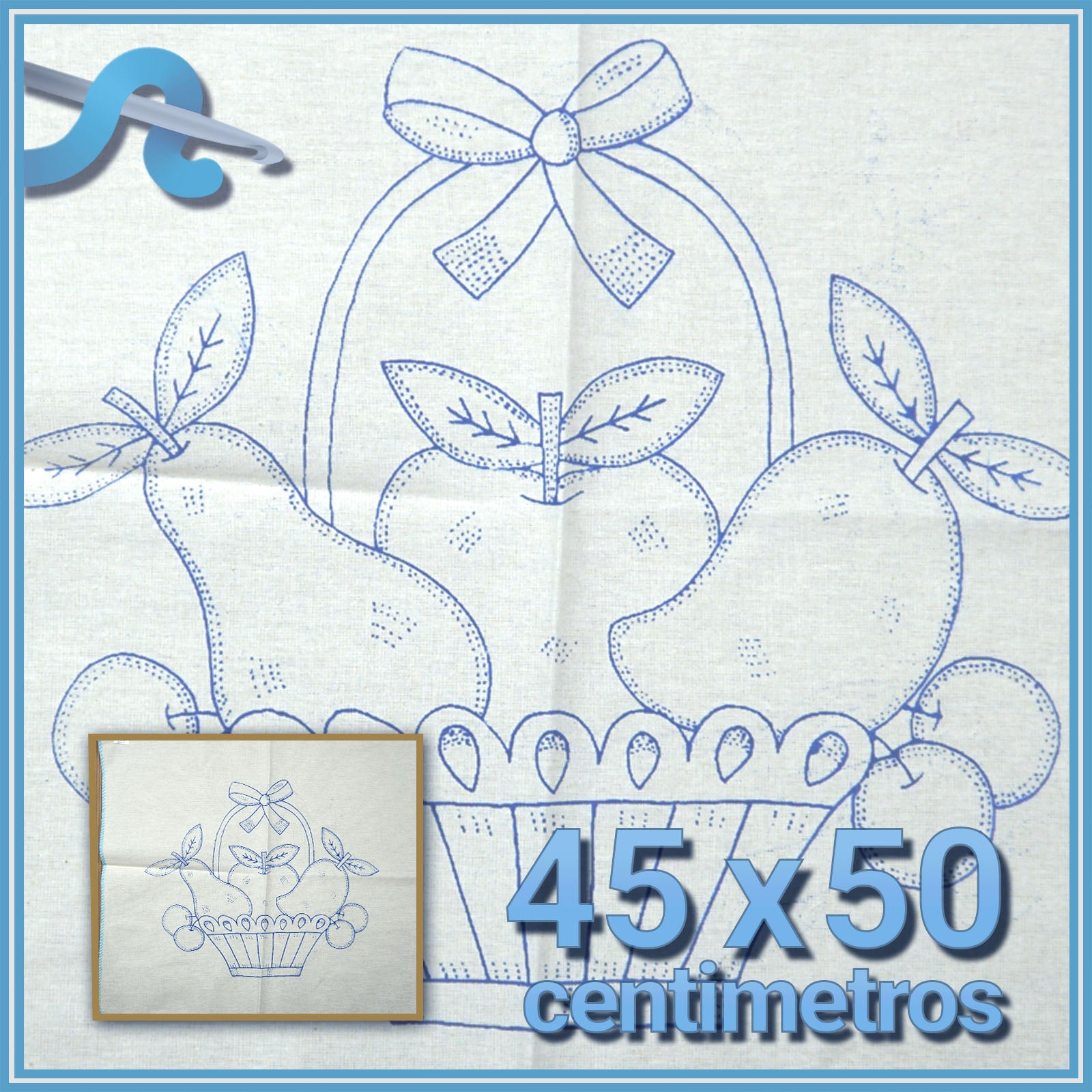 Set de 2 flores decorativas en tela de colores sobre base de (56.39.95) -  Art From Italy