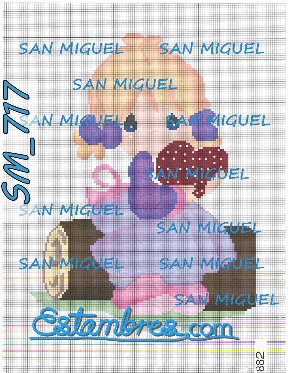 San Miguel Sm702 766 4 Of 7 Cross Stitch Embroidery Design Patte Estambres Com