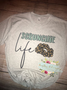 Scrunchie Life VSCO girl leopard T-shirt