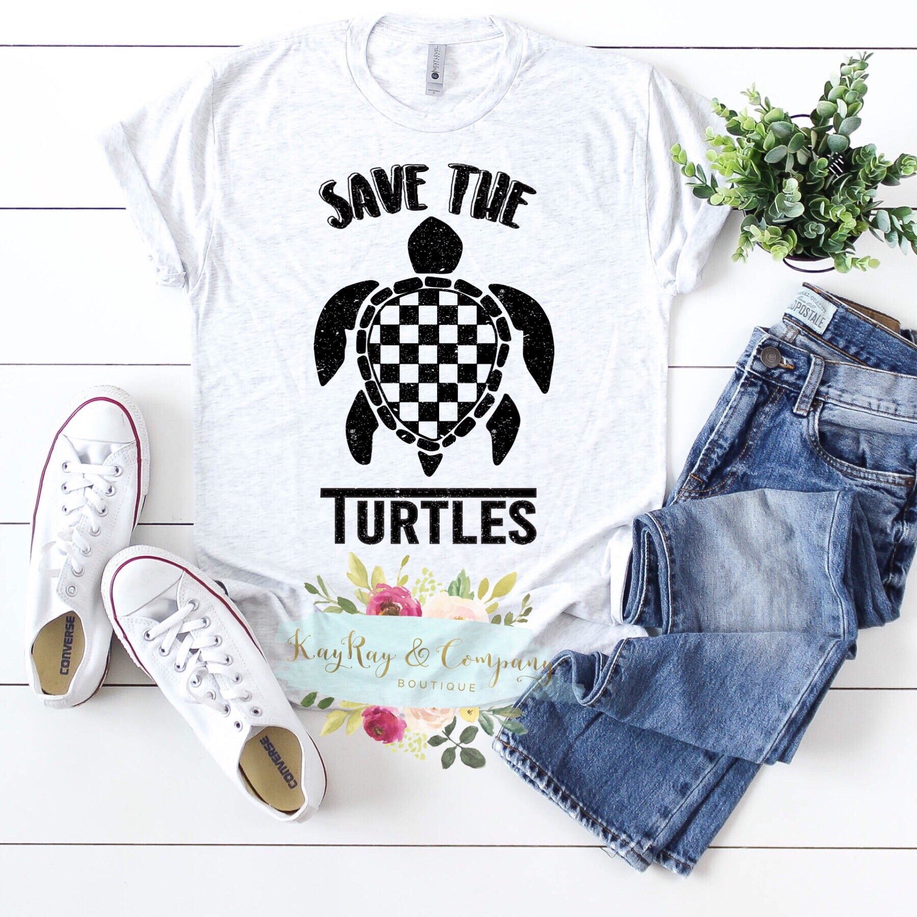 VSCO Girl Save The Turtles Sksksk Graphic T-Shirt For Kids Teens Women ...