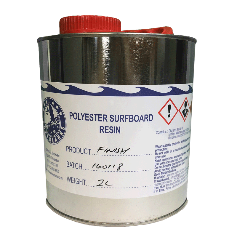 polyester resin finish