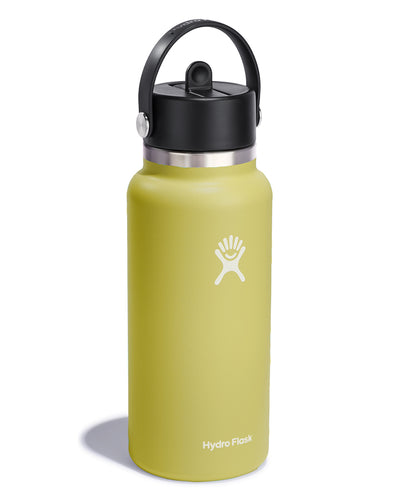 Hydro Flask Water Bottle - Stainless Steel & Vacuum Insulated - Wide Mouth  2.0 with Leak Proof Flex Cap - 32 oz, Hibiscus