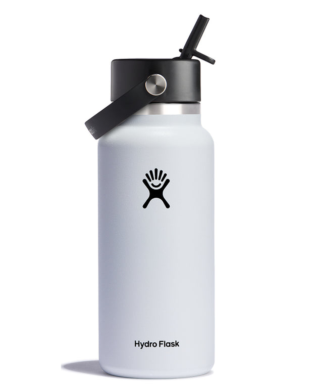 32oz Hydro Flask Water Bottle Stainless Steel Wide Mouth W/Straw Lid 2.0  Ombre