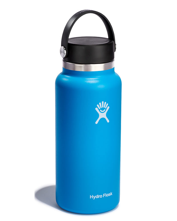 Hydro Flask 32 oz Wide Mouth Straw Lid White