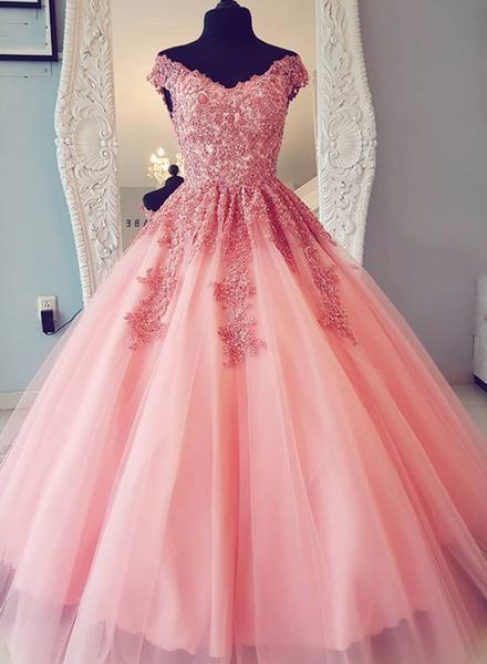 pink beautiful dress