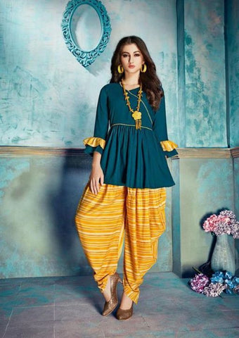Buy Buy Salwar Kameez Suit Punjabi Patiala Blue Pink Shalwar Kurta Dupatta  Designer Custom Stitched for Girls and Women Online in India - Etsy