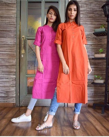 10 Trending Designs of Kurtis for Jeans for Modern Look | Long kurti  designs, Kurti designs party wear, Kurti with jeans
