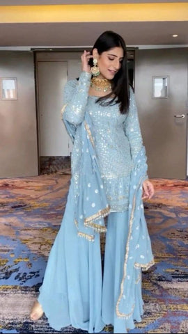 Sharara style salwar suit