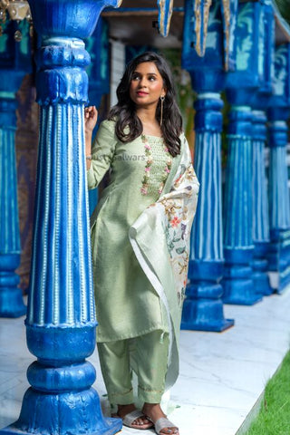 Salwar Kameez At Work – For a Professional & Demure Look | Floral dresses  long, Designer dresses indian, Designer dresses