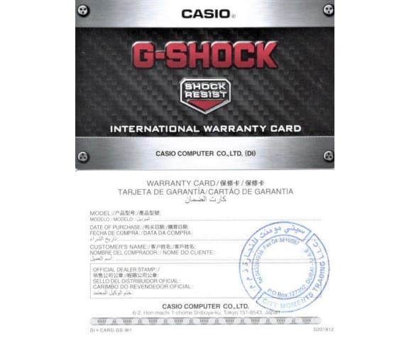 G-SHOCK GAS-100B-1ADR Analog-Digital Black Resin Men’s Watch