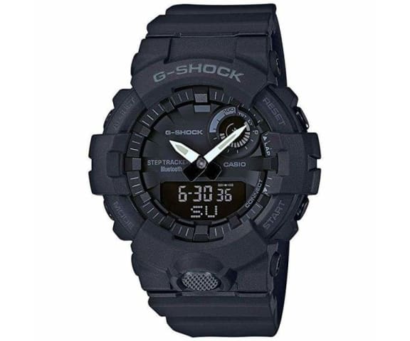 G-SHOCK GBA-800-1ADR G-Squad Bluetooth Analog-Digital Matt Black Men’s Resin Watch