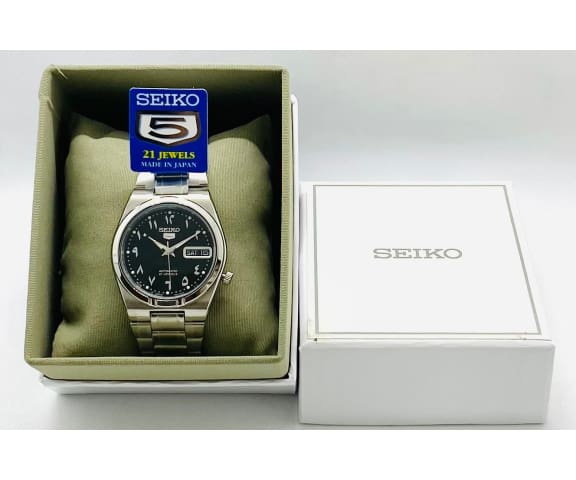 SEIKO 5 SNK063J5 Japan Made Automatic Stainless Steel Arabic Dial 34mm  Men's Watch