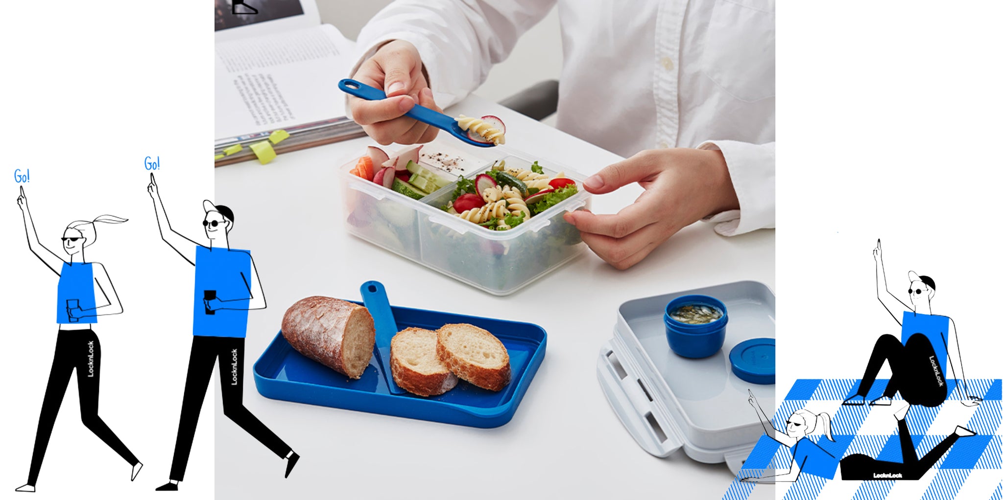 [Lock & Lock] Signature To-Go Lunchbox