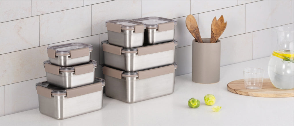 Lock & Lock] Modular Banchan Containers - Stainless Steel (8 Sizes) –  Gochujar