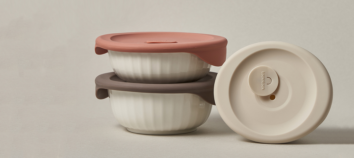 [LocknLock] Ceramic Rice Containers - For Microwaving