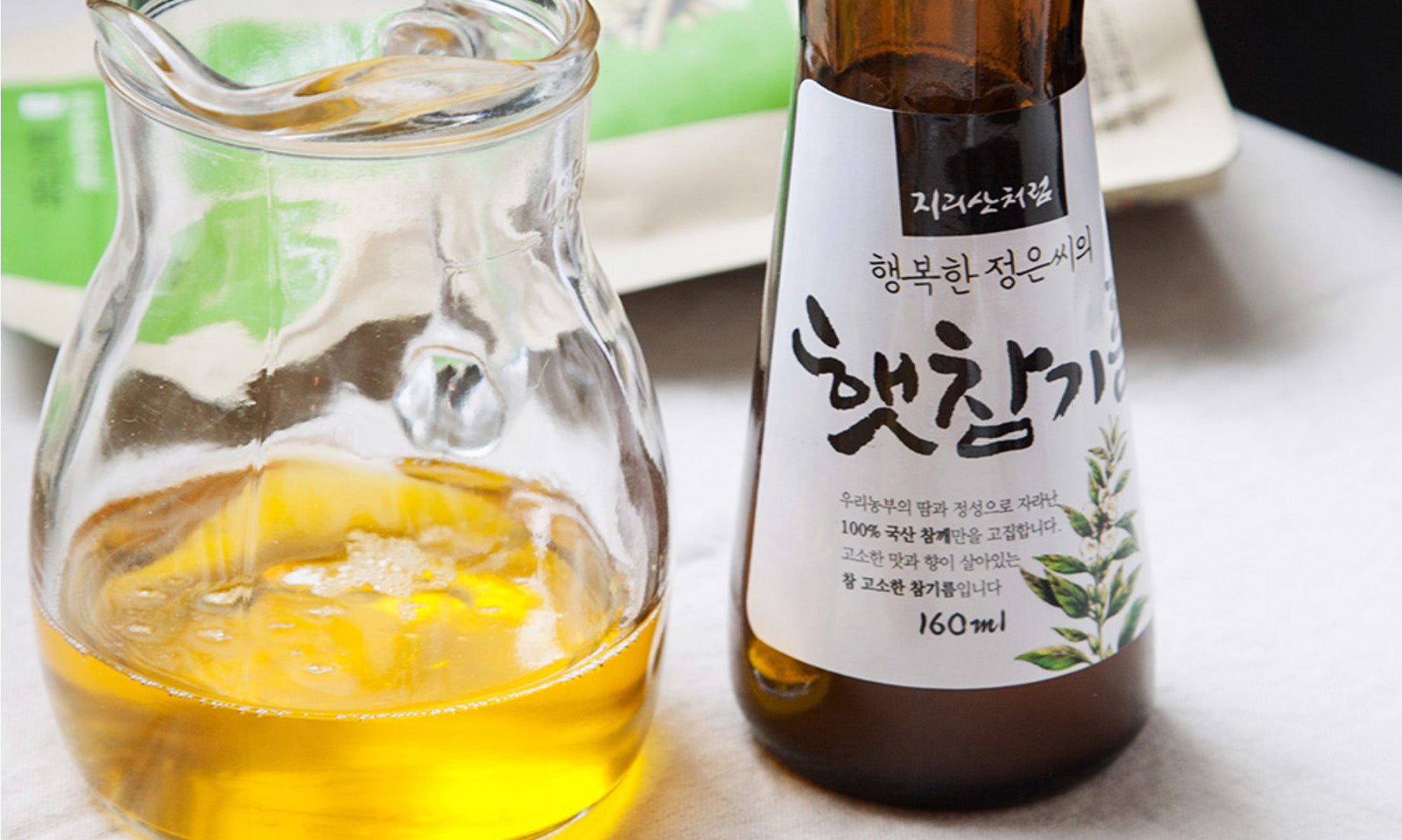 [Jirisan Chereum] 100% Korean Sesame Oil - Lightly Roasted