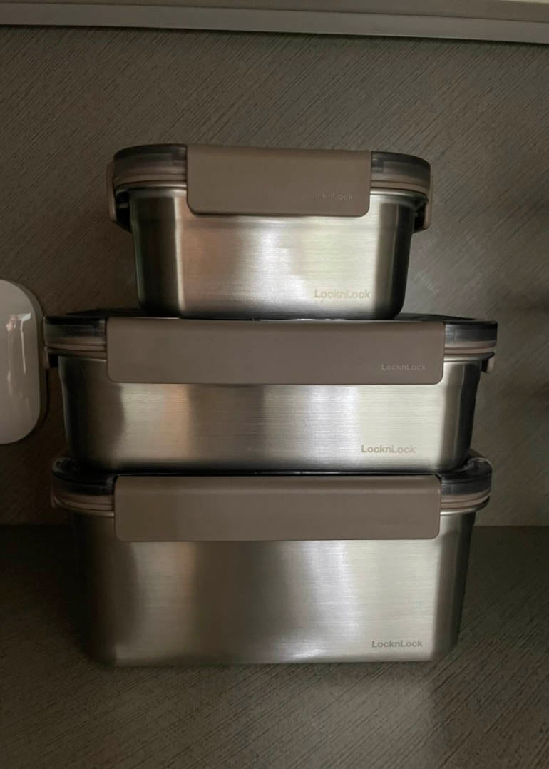 [Lock & Lock] Modular Banchan Containers - Stainless Steel (8 Sizes)