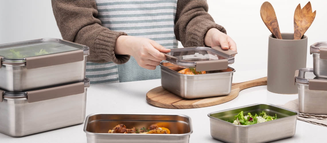 [Lock & Lock] Modular Banchan Containers - Stainless Steel (8 Sizes)