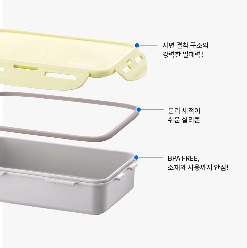 Lock & Lock] Korean 3-Story Dosirak Lunchbox (Large Size) – Gochujar