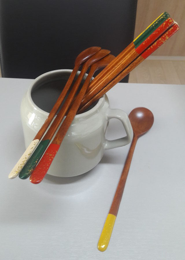 [Chilmong] Korean Ottchil Chopstick Set - Natural Brown
