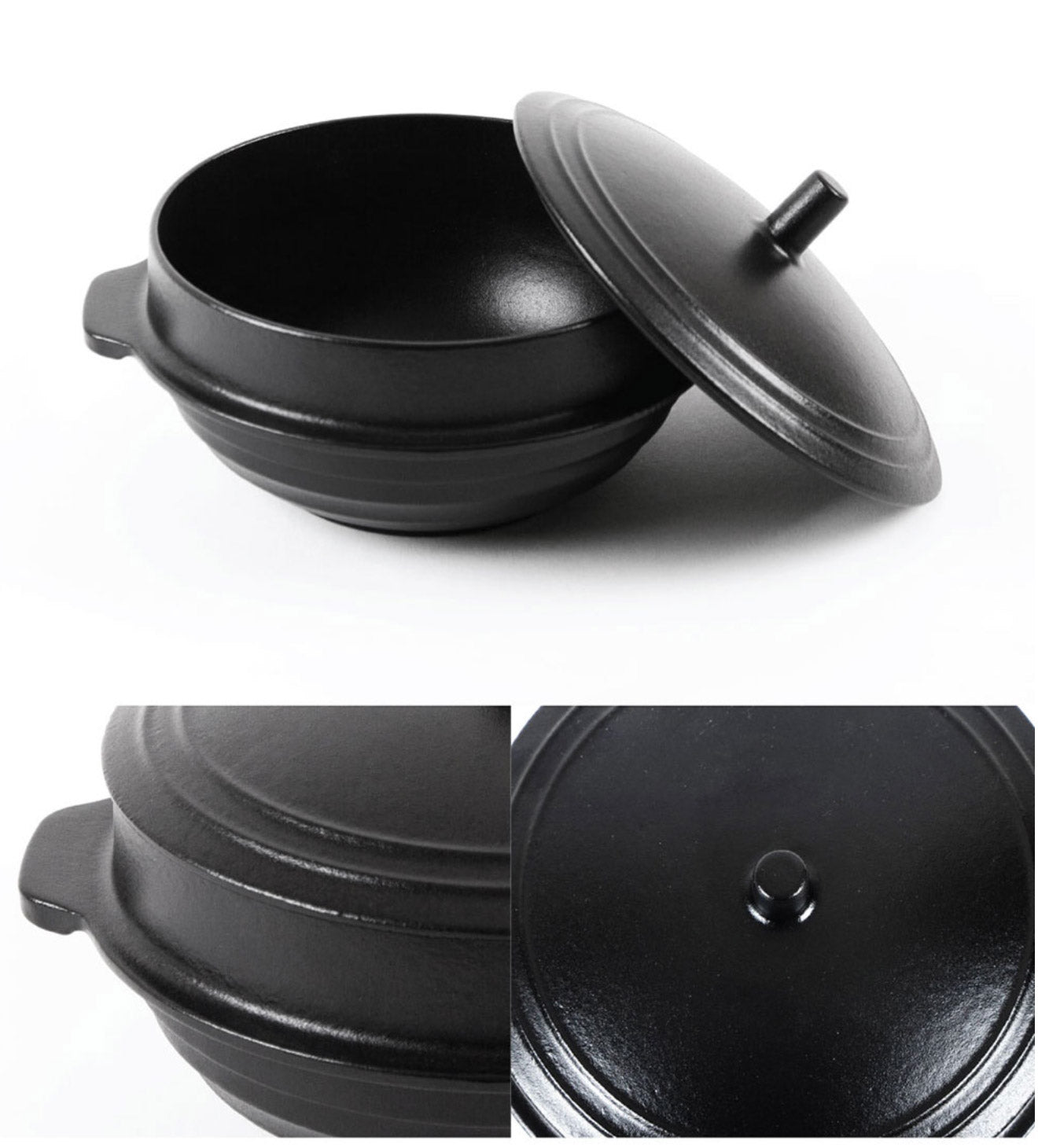 Korean Cast Iron Traditional Cooking Pot with Lid, Gamasot 가마솥 – eKitchenary