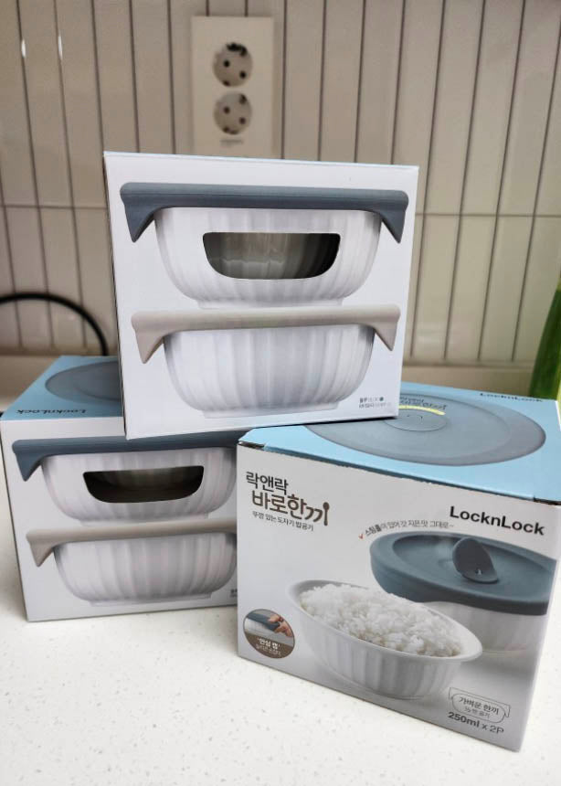 Lock & Lock] Ceramic Rice Containers - For Microwaving (3 Sizes